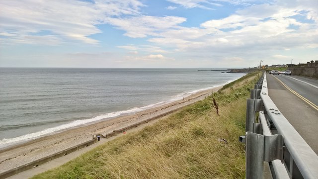 Looking south towards Seaham Harbour above Promenade