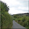 Road in the valley south of Easdon Farm