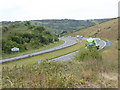 A sweep of the Shoreham bypass looking west