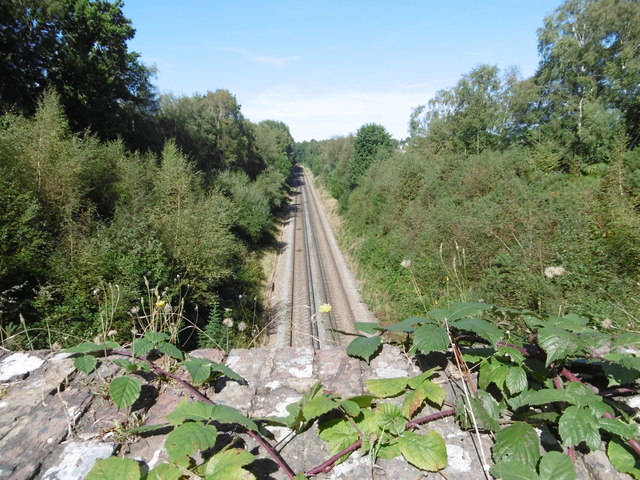 The Hastings Line from Benhall Mill Road