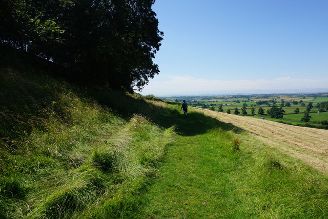 The Cotswold Way towards Dyrham