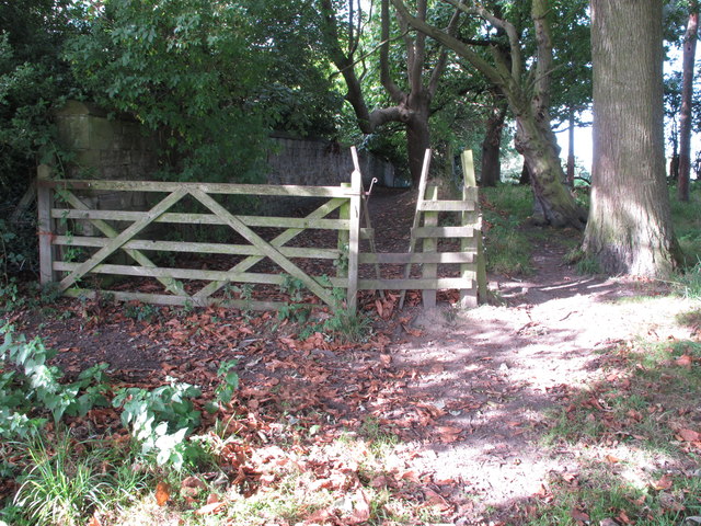 Stile and gate on public footpath, Bellasis, Durham