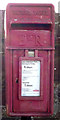 Close up, Elizabeth II postbox on West Street, Aspatria