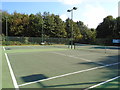 TQ3015 : Hard Court at the Weald Tennis Club by Paul Gillett