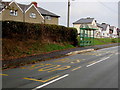 Green bus shelter, Main Street, Caersws