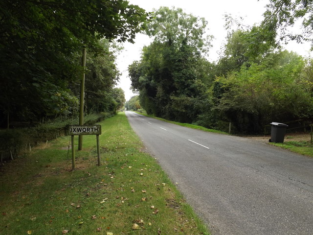 Entering Ixworth on Thetford Road