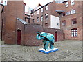 Street art elephant