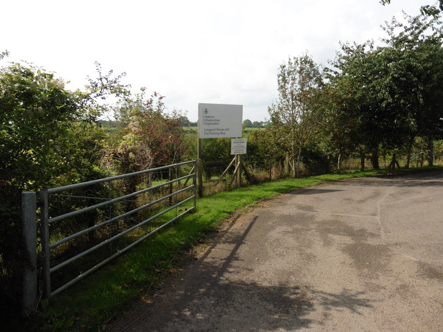 Entrance, Langport Range and Dry Training Area