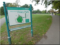 TQ2792 : Welcome to Friary Park by Marathon