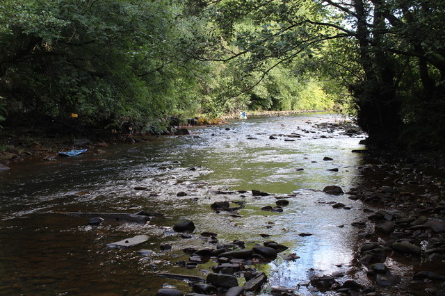 River Sirhowy below Tram Road, Pontllanfraith
