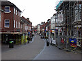 Part pedestrianised High Street, Stone 