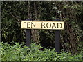 TL9367 : Fen Road sign by Geographer