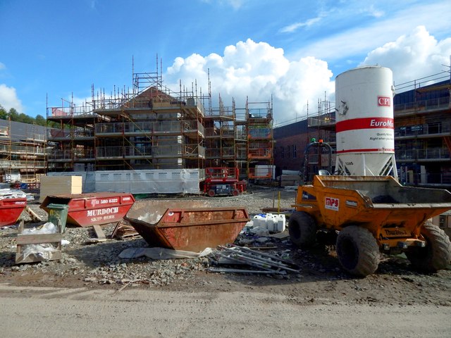 Construction at former site of Crosslet House