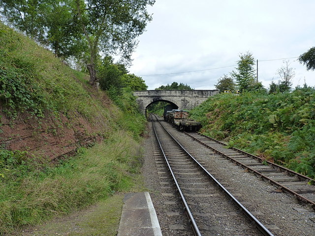 The Severn Valley line north of Eardington Halt