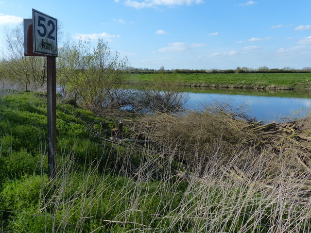 River Trent distance marker