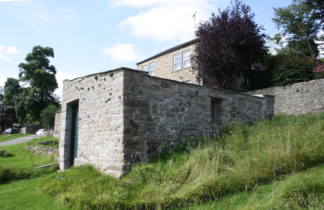 Stone outbuilding beside B6270