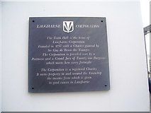 SN3010 : Laugharne Town Hall Plaque - Corporation by welshbabe