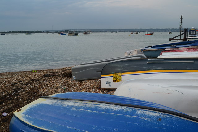 Boats at the entrance of Langstone Harbour