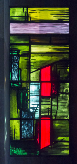 Detail of Baptistery window, Coventry Cathedral