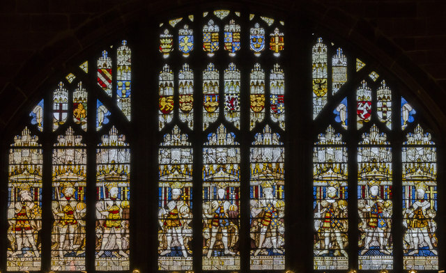 King's window, St Mary's Guildhall, Coventry