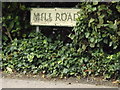 Mill Road sign