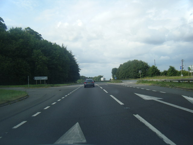 A1 northbound at Stoke Rochford turn