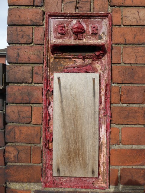 Cobridge: disused postbox on A53