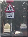 UK School Ahead Sign