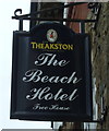 Sign for the Beach Hotel, Sandsend