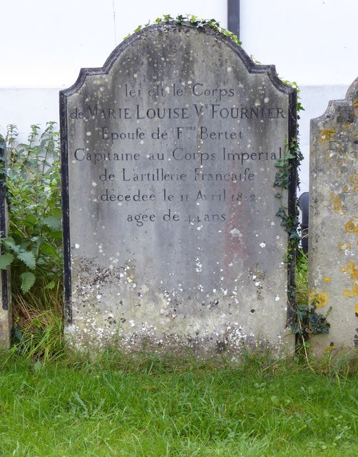 Napoleonic war-graves at New Alresford: (3) Marie Louise Fournier