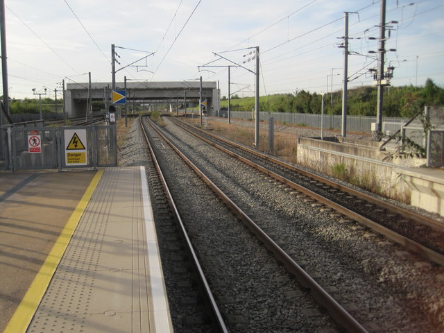 "High Speed 1" railway line south of Ebbsfleet station