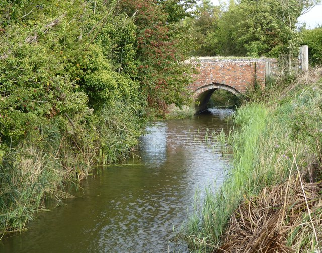 Marsh ditch and bridge at Stock Bridge © Stefan Czapski :: Geograph ...