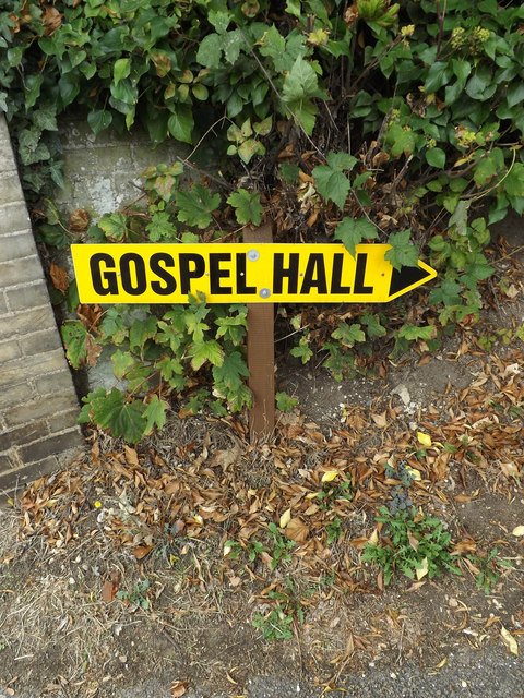 Gospel Hall sign