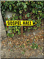 Gospel Hall sign