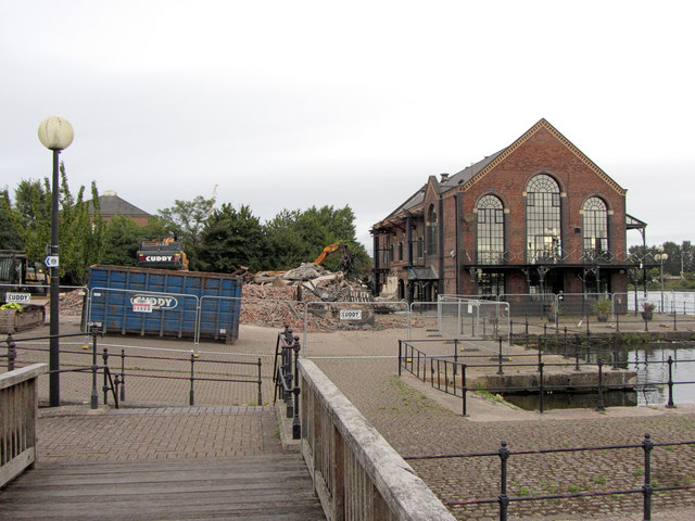 Demolition of The Wharf