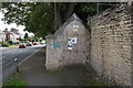 Boarded up entrance to All Saints Church, Winterton