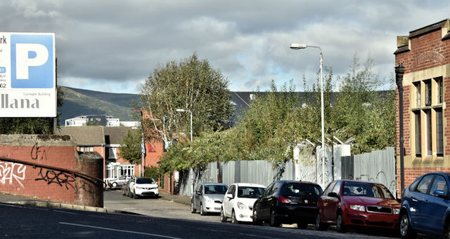 Development site, Utility Street, Belfast (October 2016)