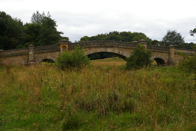 Wallington: ornamental bridge over the River Wansbeck