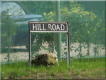 TM1389 : Hill Road sign by Geographer
