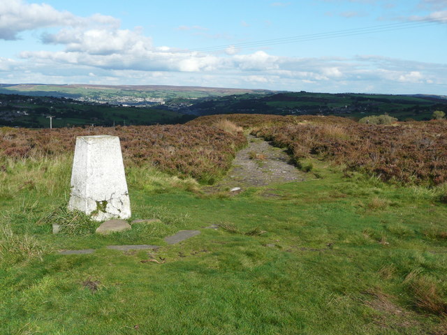 Triangulation pillar on Penistone Hill, Haworth