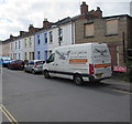 Magpie van in Cheltenham