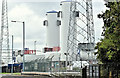 Wind turbine masts, Belfast harbour - October 2016(2)