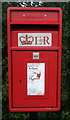 Close up, Elizabeth II postbox on Halfpenny Road, Longridge