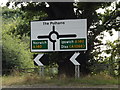 TM1887 : Roadsign on the B1134 Station Road by Geographer