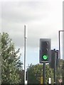 UK Puffin Crossing  Green Traffic Light Signal