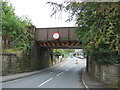 Railway bridge over Waddington Road (B6478). Clitheroe