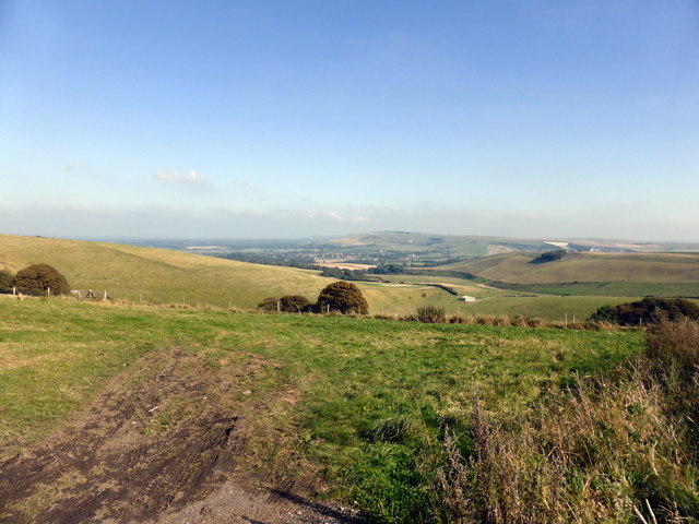 Looking toward Steyning Bowl from South Downs Way