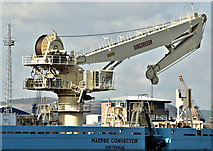 J3475 : The "Maersk Connector" (crane), Belfast (October 2016) by Albert Bridge