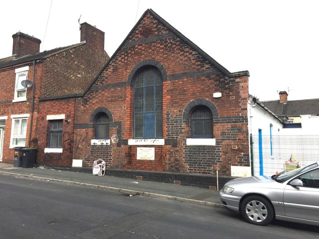 Hanley: remains of Methodist New Connexion church on Lowther Street