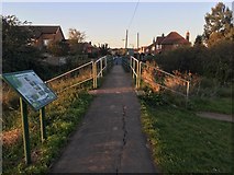 SK4934 : Footbridge over the Erewash by David Lally